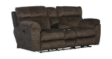 Verde Power Reclining Loveseat with Console - Mocha thumbnail 2