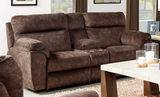 Verde Power Reclining Loveseat with Console - Mocha thumbnail 3
