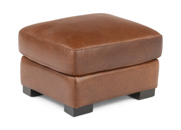 image Finn Leather Ottoman